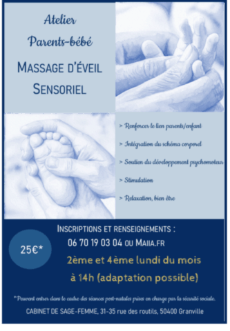 éveil sensoriel massage